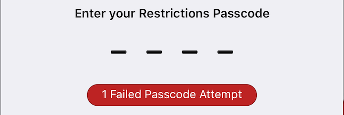 reset restrictions passcode using ibackupbot